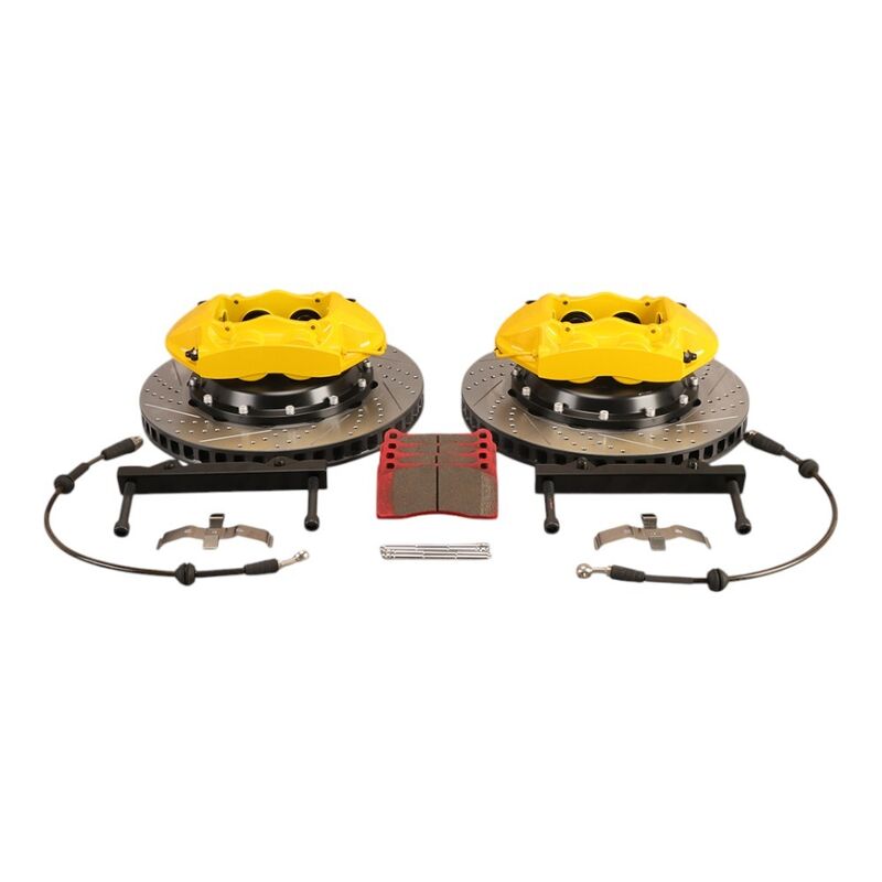 Professional Big Brake Kit with 6 Pistons and 330mm/355mm/380mm Discs for Tesla Models S/X/3/Y - Customized Color