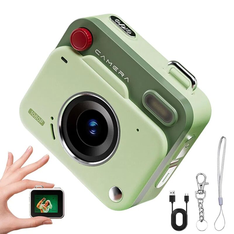 Y6000 Mini Keychain Camera with 1080P Video and 48MP Ultra-High Resolution in Pocket Size for Travel