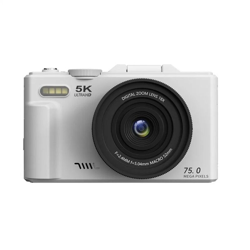 WD08 5K Digital Camera with 3.0 Inch Flip Screen and 18X Digital Zoom for HD Video Recording and Vlogging