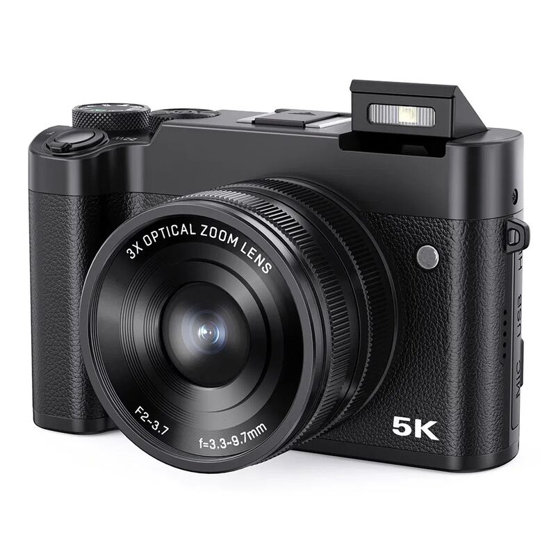 DC205X Dual Lens Digital Camera with 5K HD Video and Optical Zoom - 64GB Card Included