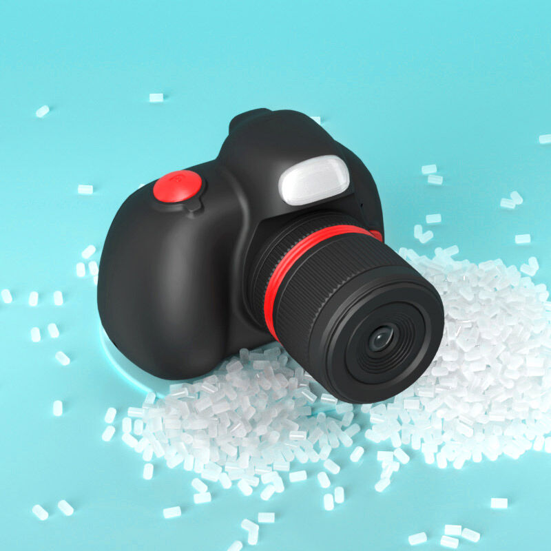 D6s Kids Digital Camera with 2.4inch HD Screen 1200mAh Battery and TF Card Support - Black