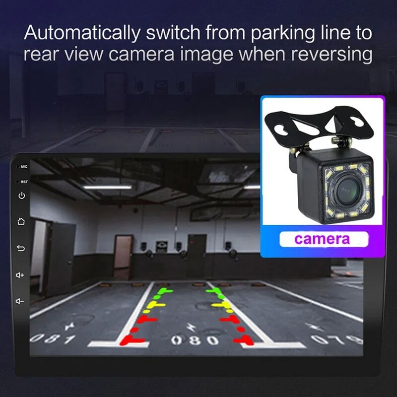 R-760A 10.1-Inch HD IPS Screen Android GPS Navigator with 1GB RAM + 16GB ROM and 12-Light Rear View Camera