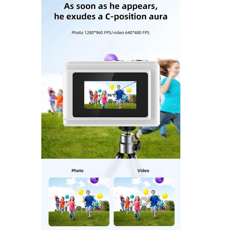 DC23 Mini Digital Camera with 0.96-Inch Screen and 1080P HD Video Recorder - Compact Design for Students