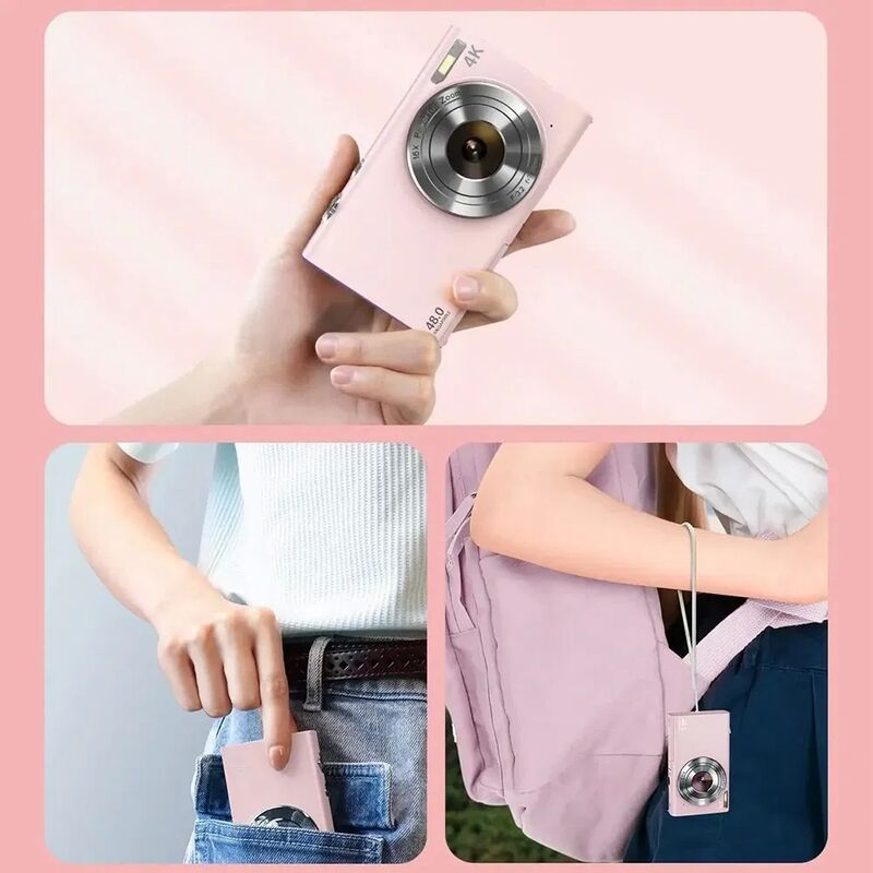 DC402-AF 4K HD Video 48MP Resolution 16X Digital Zoom Vlogging Camera for Kids and Teens