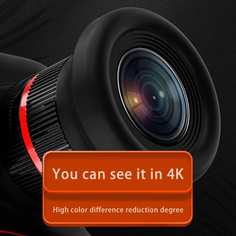 D6PRO 2.4 Inch Dual Lens Digital Camera with 4K Video Recording 4X Digital Zoom and 1200mAh Battery