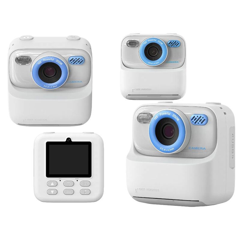 P79 Kids Digital Camera with 1080P HD Dual Lens 2.4-inch IPS Screen and 32G Memory Card Instant Print Fun Game