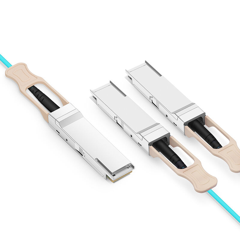 200Gbps QSFP56 Optical Cable with Low Insertion Loss and 30mm Minimum Bend Radius for HDR InfiniBand
