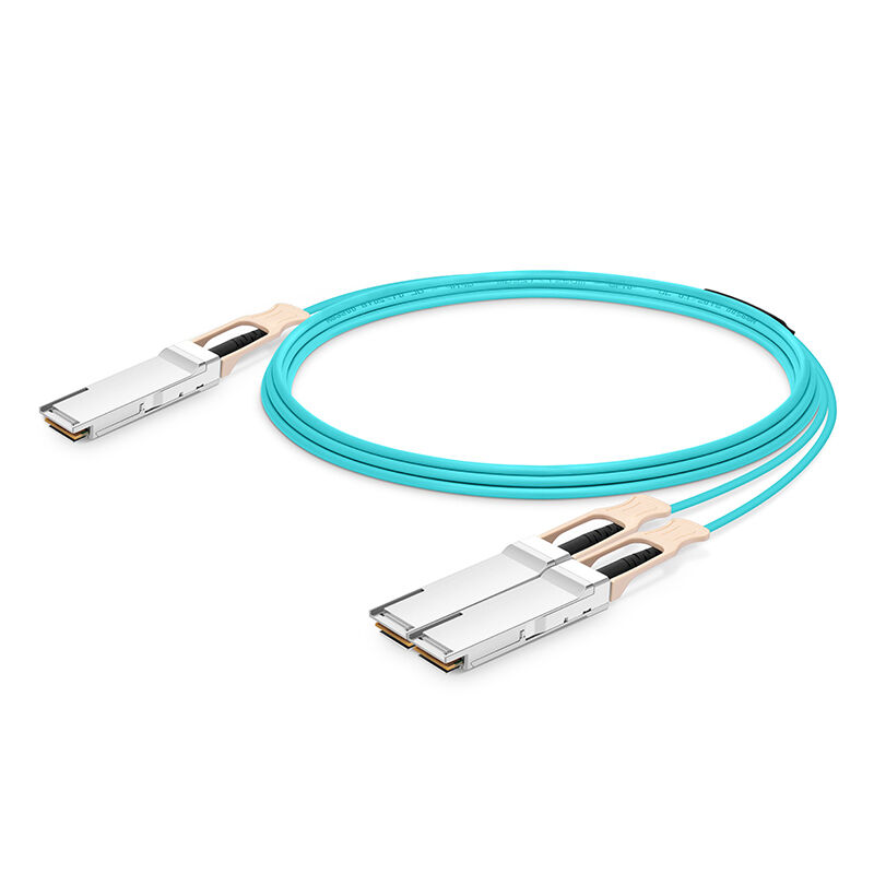 200Gbps QSFP56 Optical Cable with Low Insertion Loss and 30mm Minimum Bend Radius for HDR InfiniBand