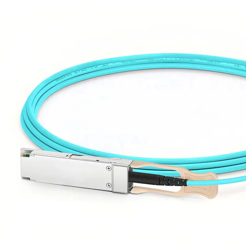 200Gbps QSFP56 Optical Cable with Low Insertion Loss and 30mm Minimum Bend Radius for HDR InfiniBand