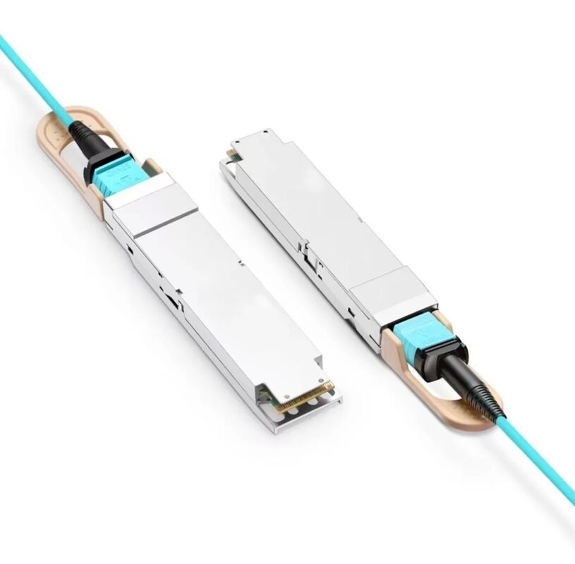 800Gbps Hot-pluggable QSFP-DD800 Active Optical Cable for Data Center and Cloud Networking
