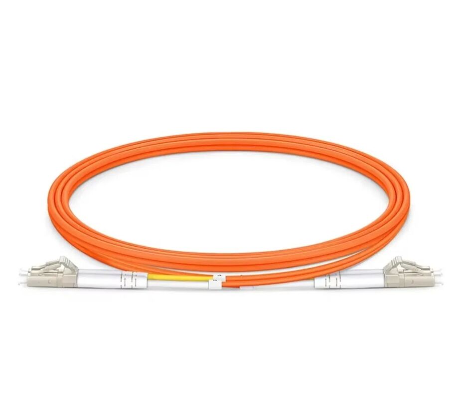 50/125μm OM2 Multimode Fiber Jumper with LC UPC Connectors and Low Insertion Loss for High-Density Cabling