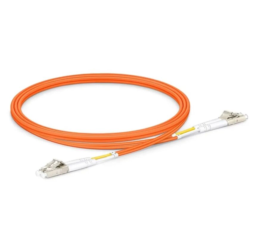 50/125μm OM2 Multimode Fiber Jumper with LC UPC Connectors and Low Insertion Loss for High-Density Cabling
