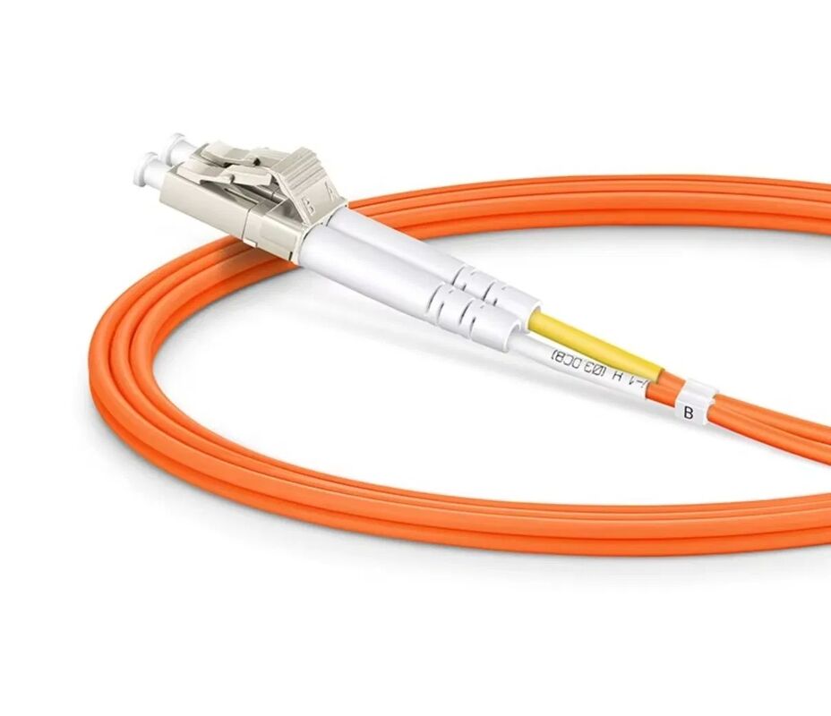 50/125μm OM2 Multimode Fiber Jumper with LC UPC Connectors and Low Insertion Loss for High-Density Cabling