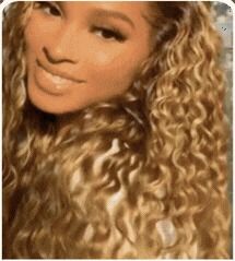 13x4 Lace Frontal Wig with Water Wave Texture in Bronde and Honey Blonde Highlights