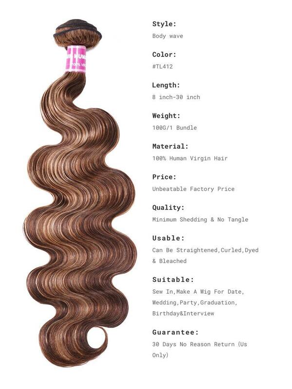 UNice Luxurious Honey Blonde Body Wave Human Hair Bundle - 100% Virgin Hair for Versatile Styling