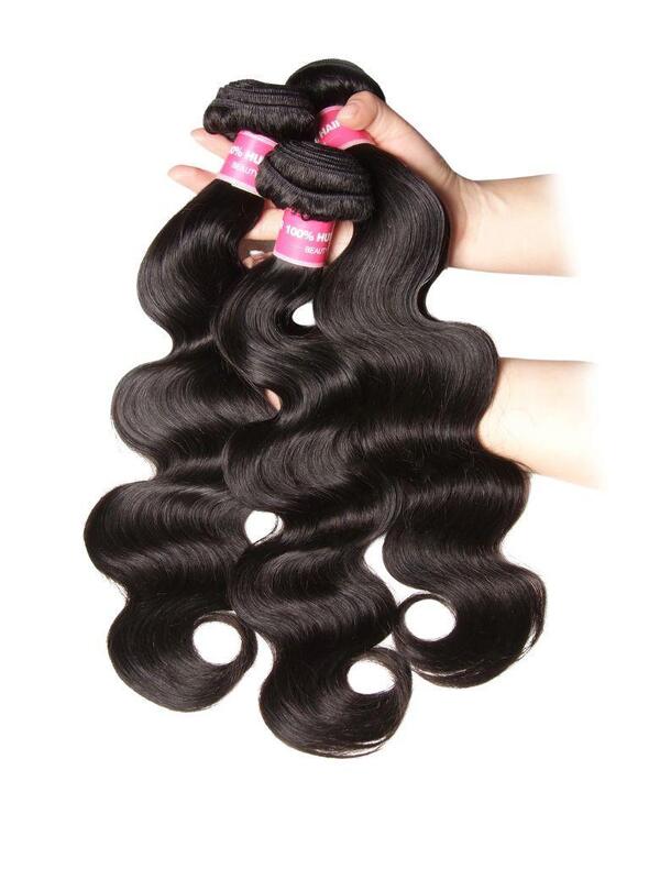 UNice Premium Raw Virgin Hair Bundles with Body Wave Texture and Machine Double Weft for Natural Look
