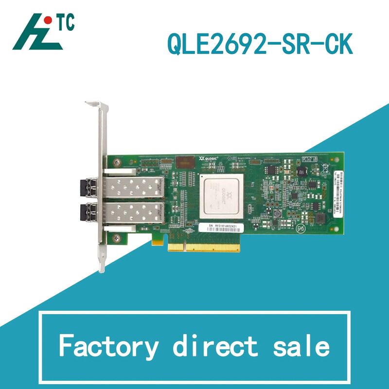 Qlogic QLE2692 Dual-Port 16GB/s Gen5 Fibre Channel HBA with PCIe 3.0 x8 Interface for Server Applications