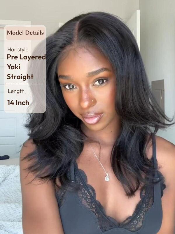 UNice 7x5 Bye-Bye Knots & 13x4 Pre-Everything Glueless Lace Front Human Hair Wig