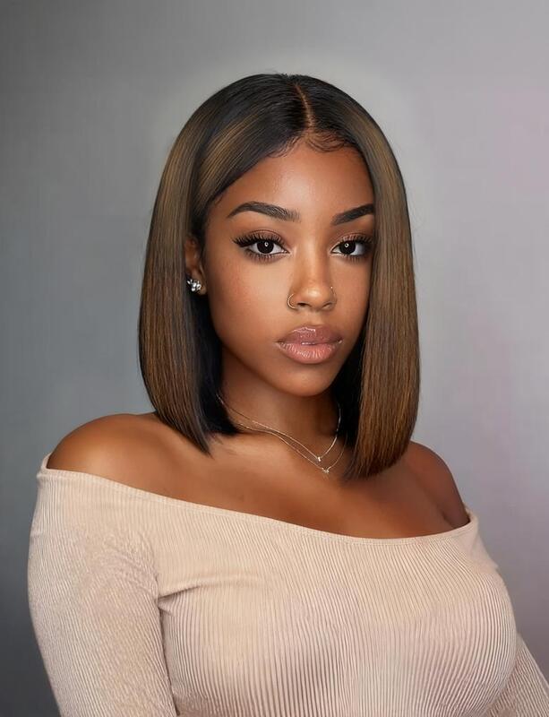 UNice Yaki Texture Bob Wig with 150% Density and 7x5 Lace Closure for a Natural Look