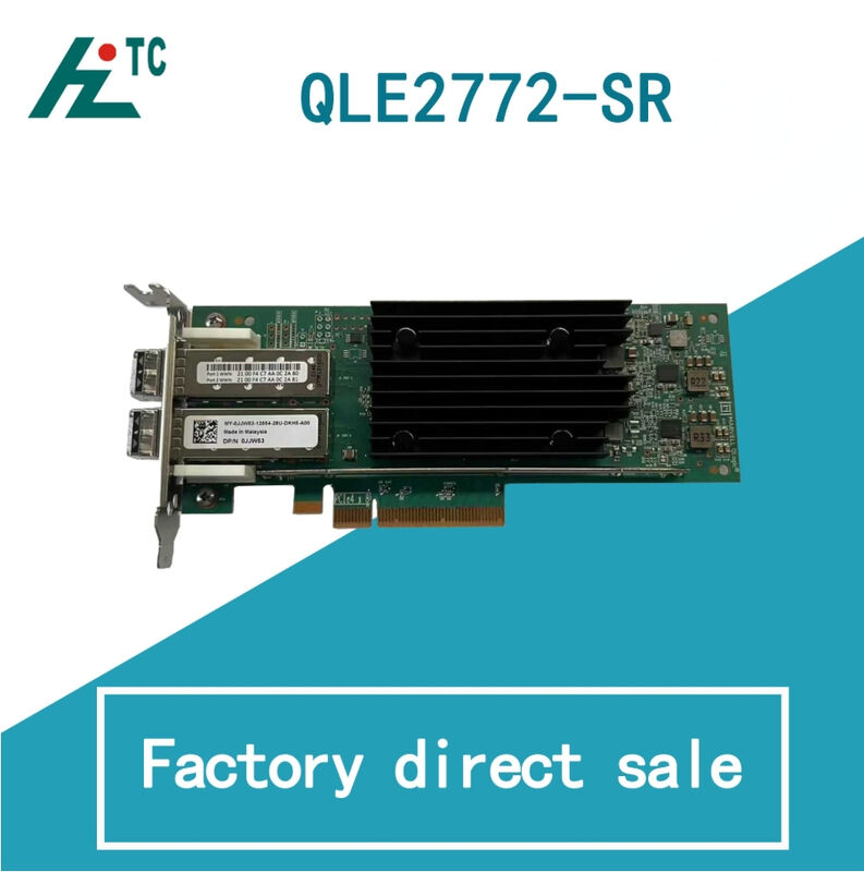 QLogic QLE2772-SR-SP 32Gbps Dual-Port SFP+ Fibre Channel HBA with PCIe 4.0 x8 Interface for Enterprise Storage