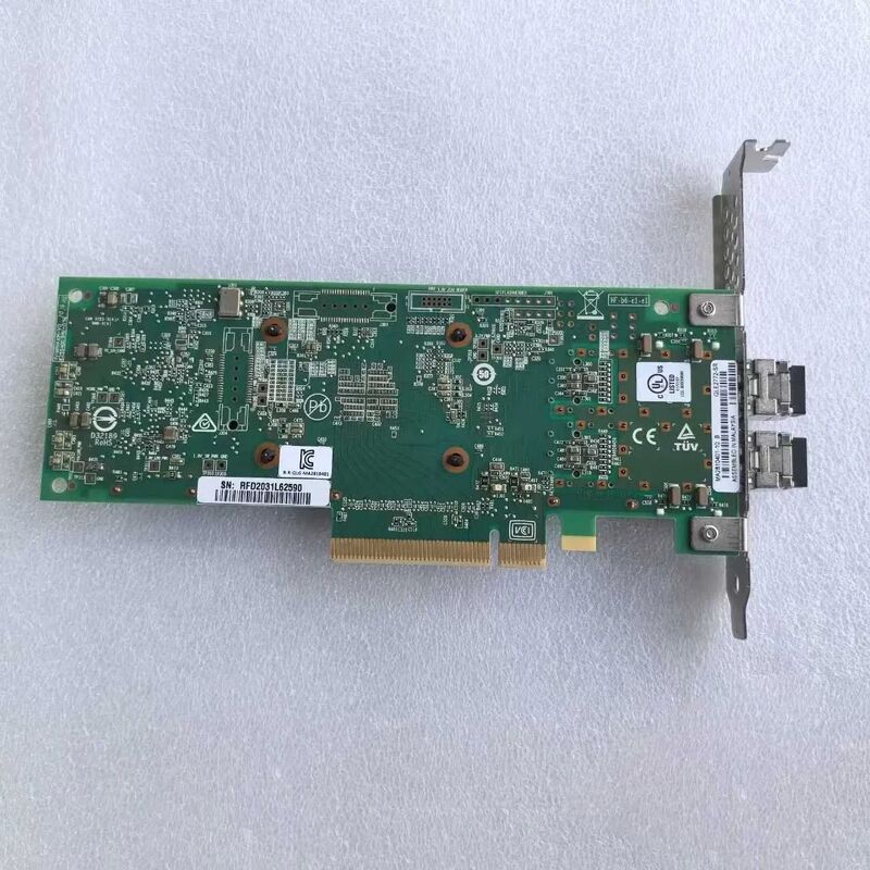 QLogic QLE2772-SR-SP 32Gbps Dual-Port SFP+ Fibre Channel HBA with PCIe 4.0 x8 Interface for Enterprise Storage