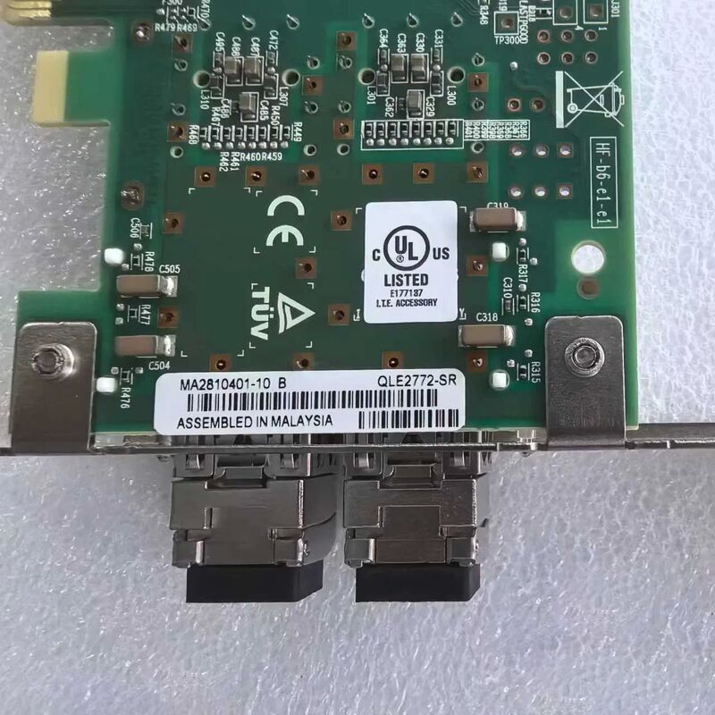 QLogic QLE2772-SR-SP 32Gbps Dual-Port SFP+ Fibre Channel HBA with PCIe 4.0 x8 Interface for Enterprise Storage