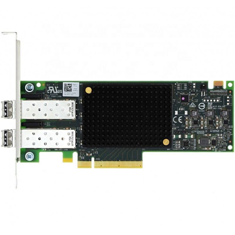 Broadcom Emulex LPe31002 Dual-Port 16GB/s Fibre Channel Host Bus Adapter with PCIe 3.0 x8 Interface and SFP+ LC Connector