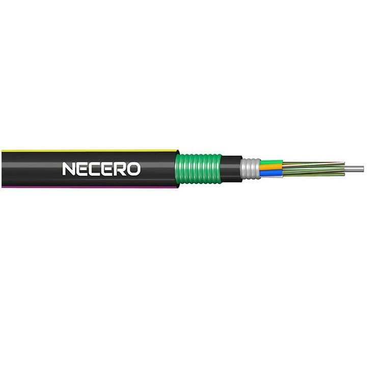 12/24/48core G652D/G657A Outdoor Armored Fiber Optic Cable Waterproof for 5G Applications