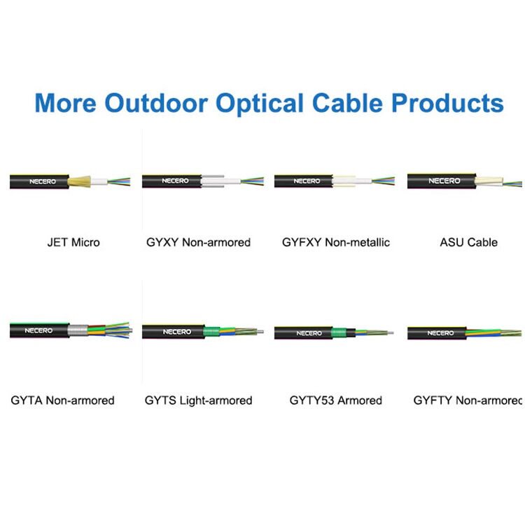 12/24/48core G652D/G657A Outdoor Armored Fiber Optic Cable Waterproof for 5G Applications