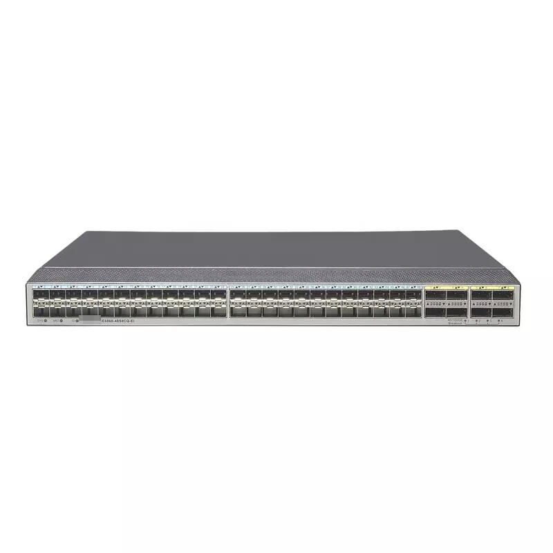CloudEngine CE6863-48S6CQ Network Switch with 48 x 25GE SFP28 Ports, 6 x 100GE QSFP28 Ports and 3.6 Tbit/s Switching Capacity