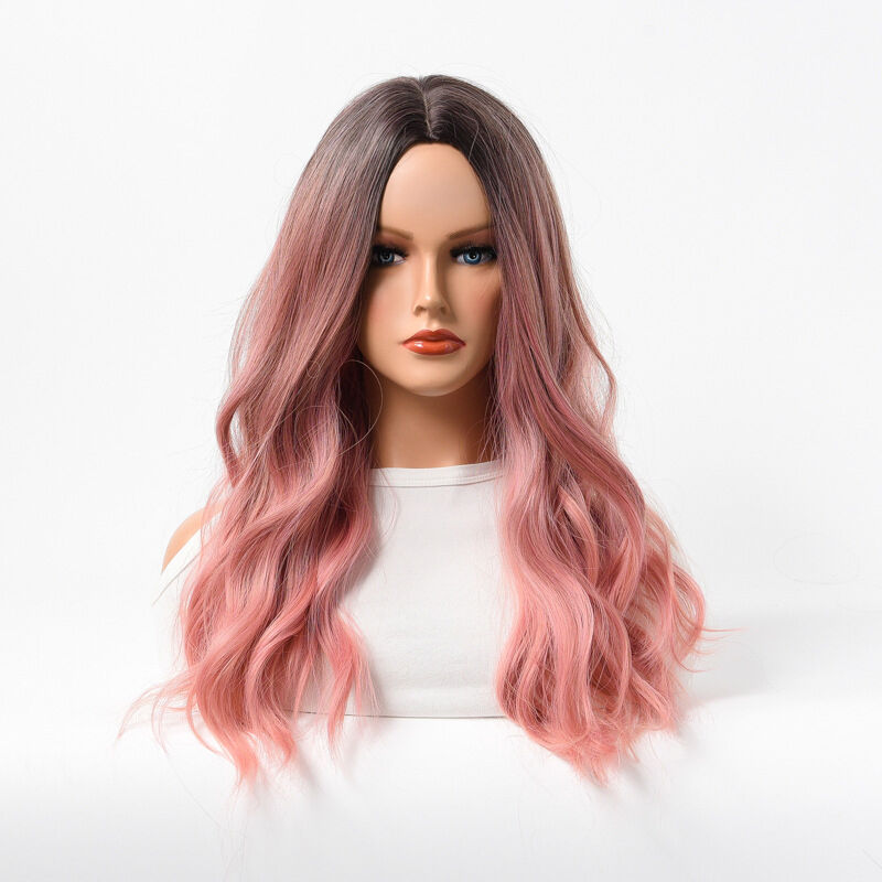 Long Length Multi-Color Synthetic Wig with Heat Styling Compatibility for Women