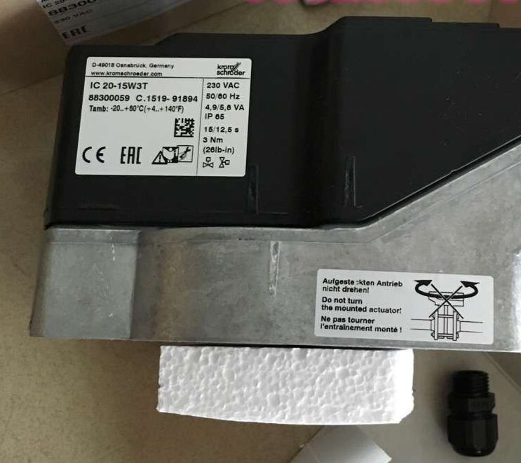 Shang Hai Ran Xian IC20-15W3E  the Order No.74215225 Damper Actuator  for KromSchroder Stock30