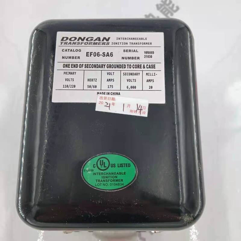 EF06-SA6 F06-SA6  E06-SA6   A06-SA6   Ignition Transformer for DONGAN Stock 20 110V 220V 24V