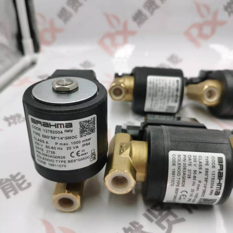 Italy BRAHMA Panama Solenoid Valve E6G*S8*1/4*GMOC  New Condition for Boiler and Restaurant Use in Stock