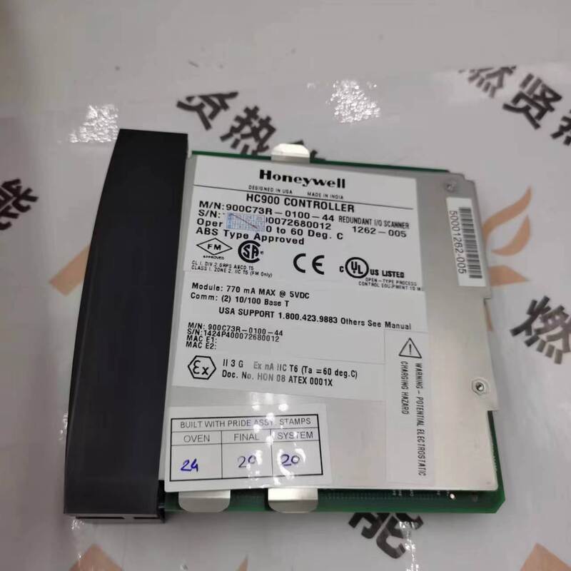 900C73R-0100-44  DCS SIS System Αναλογική Κάρτα Εισόδου HC900  CPU PLC για Honeywell Spot 20