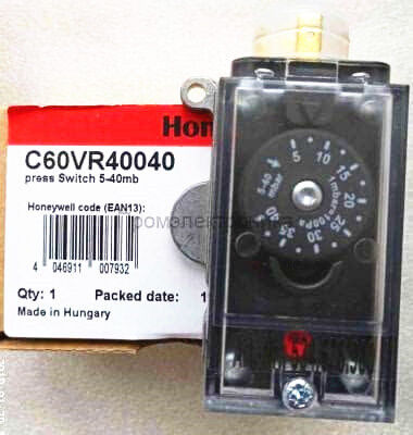 C60VR40040 Boiler-Druckschalter Zündgas-Magnetventil für Honeywell Lagerbestand 200 RESIDEO