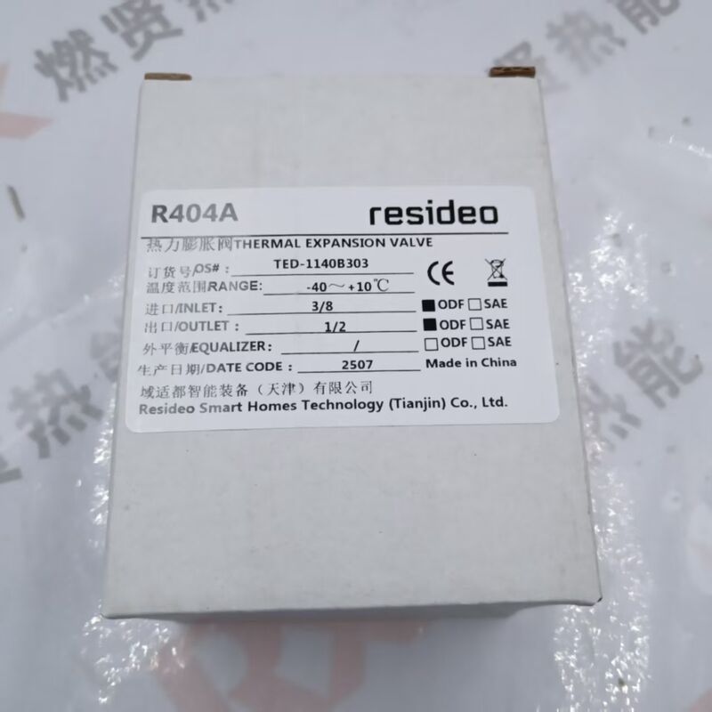 Ψυκτικό R404A TED-1140B303 ΒΑΛΒΙΔΑ ΘΕΡΜΙΚΗΣ ΔΙΑΣΤΟΛΗΣ Μεταχειρισμένη Βαλβίδα Μείωσης Πίεσης Νερού Κτιρίου για Honeywell Resideo