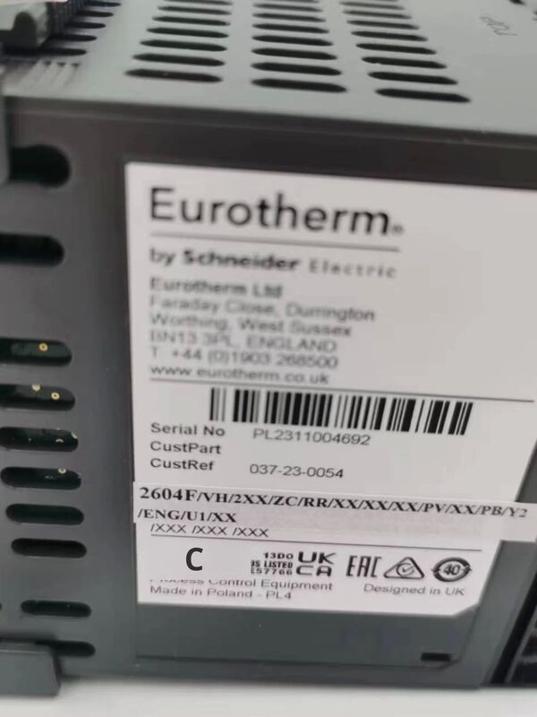 Βρετανική Eurotherm Carbon Control Thermostat 2604/VH/121/XX/D4/XX/XX/XX/XX/XX/Y2/XX/ENG/XXX Πρωτότυπο με Εγγύηση ενός έτους