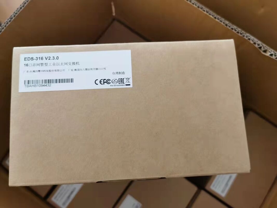 MOXA EDS-316-SS-SC-T Βιομηχανικός διακόπτης Ethernet (EDS-316-M-SC) Αποθεματικό Αρχικό 1 έτος εγγύηση