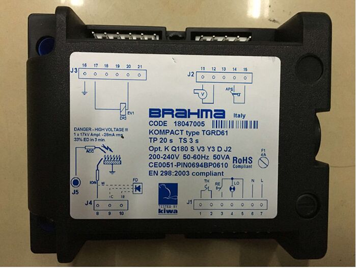 Ιταλία BRAHMA Ελεγκτής καύσης TGRD61 TGRD91 TGRD71U Πρωτότυπο ολοκαίνουργιο 1 έτος εγγύηση μελλοντικά 12 εβδομάδες