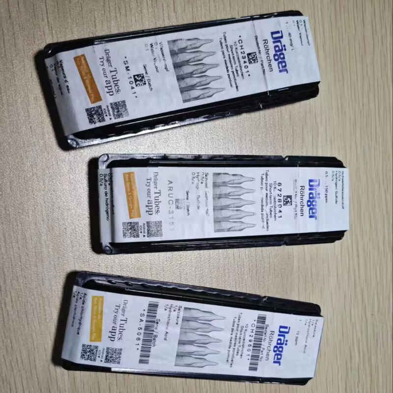 Drager High Accuracy  Gas Detection Tubes CO CO2 NO2 O2 HS SO2  Water Vapor HCL CL2 H2 Original New