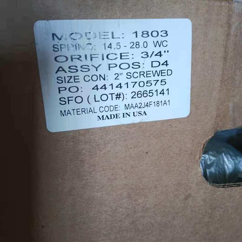 Honeywell Amco Drucksenkende Ventil 1803B2 1883DN50 1803B2DN25 1803DN50 auf Lager