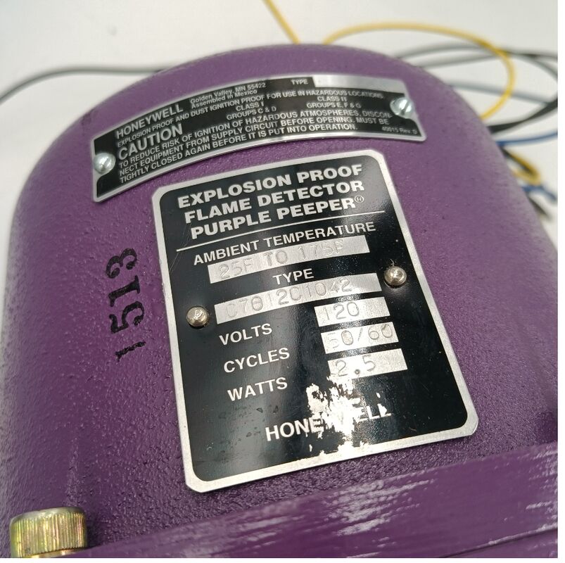 Ηνωμένες Πολιτείες Honeywell ανιχνευτής φλόγας C7012C1042/U Purple 1 έτος εγγύηση σε απόθεμα