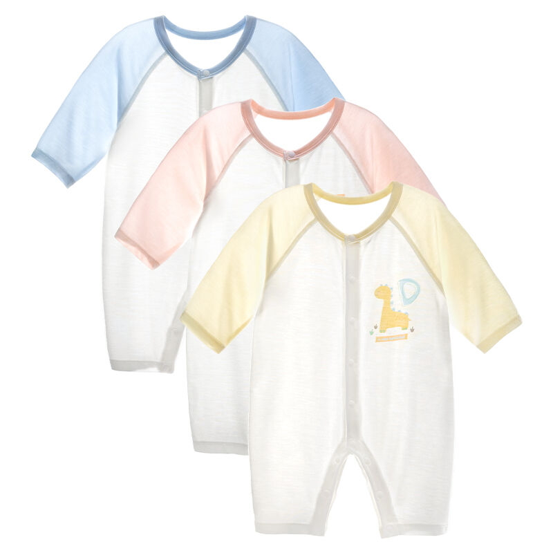 Eco-friendly Soft Comfortable Baby Rompers Breathable Infant Onesie for Newborns 1month-2years Old