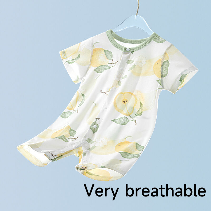100% Cotton Baby Rompers with Custom Design and Breathable Fabric for Comfortable Summer Wear