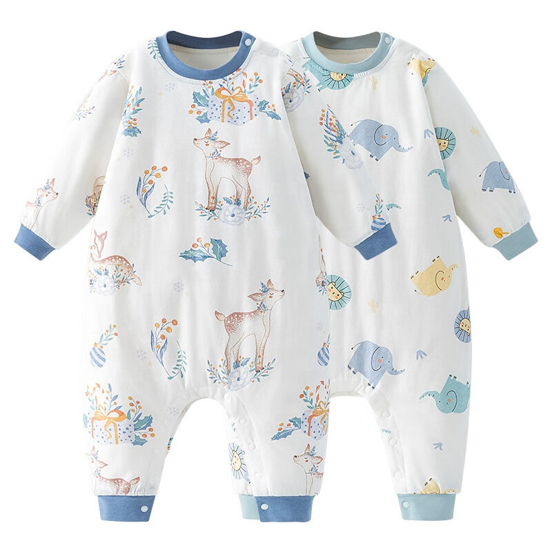 100% Cotton Baby Romper Eco-friendly Breathable Infant Bodysuit for Newborn Comfort