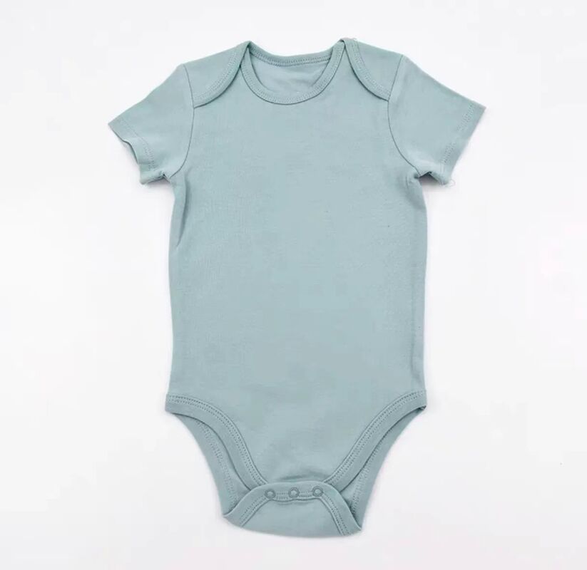 Wholesale OEM Customizable 100% Bamboo Fiber Infant Bodysuit Baby Romper with 120+ Colors Available