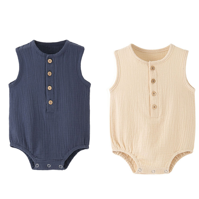 Eco-friendly 100% Cotton Baby Romper with Custom Designs for Newborns and Infants