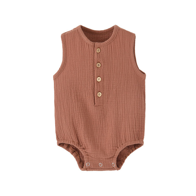 Eco-friendly 100% Cotton Baby Romper with Custom Designs for Newborns and Infants