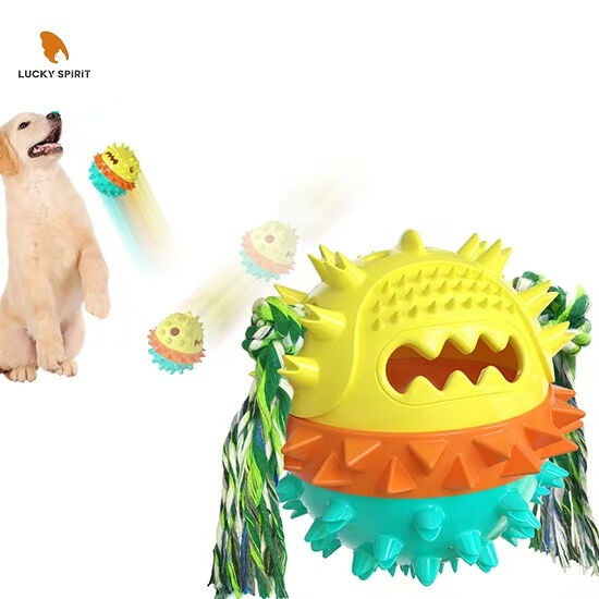 TPR Material Dog Chew Toy with Food Dispensing and Teeth Cleaning for Medium and Large Dogs